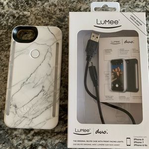 Lumee white marble case for iPhone 6/6s/7/8